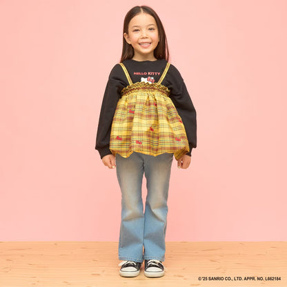 日本童裝 Ly# mine x Sanrio 4Way 前後兩著 可變上衣 可變短裙 100-140cm 女童款 冬季 TOPS SKIRTS