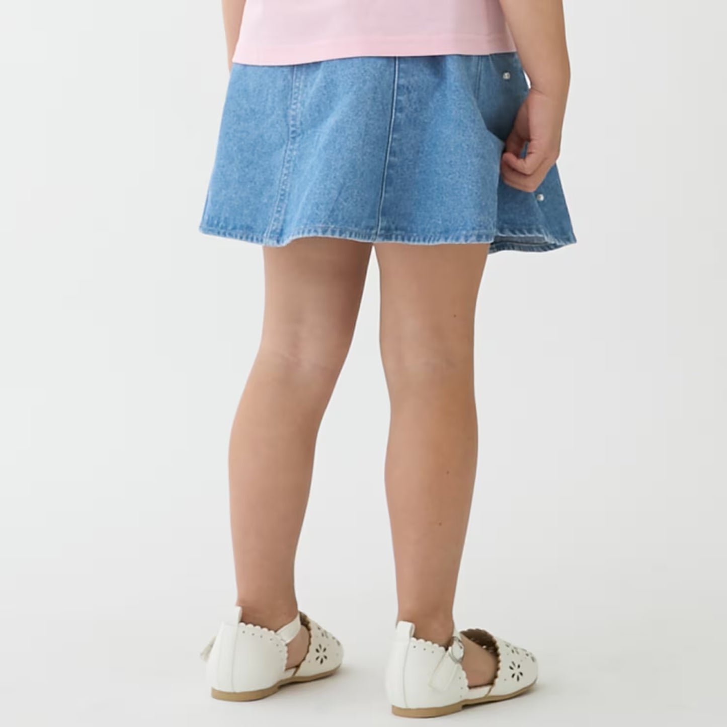 日本童裝 pe#main 珍珠牛仔短裙 80-130cm 女童款 夏季 SKIRTS