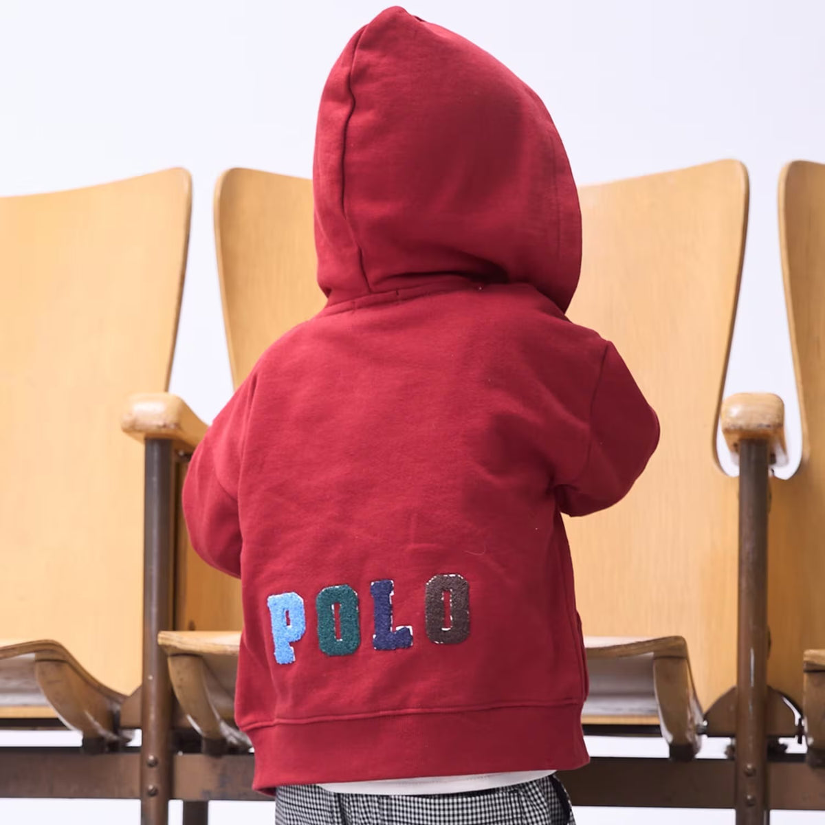 日本童裝 pe#main x【POLO BCS】衛衣外套 80-130cm 男童款/女童款 秋季 OUTERWEAR 聖誕紅/新年紅