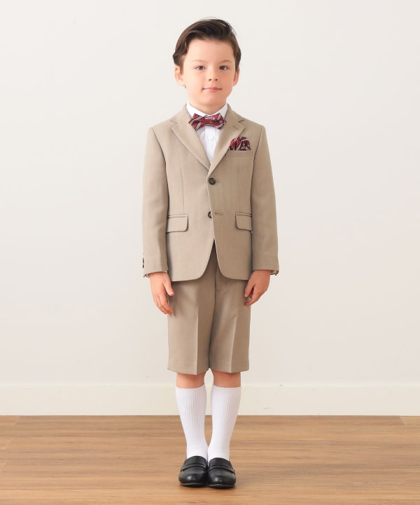 日本童裝 BEAMS mini 西裝套裝 100-130cm 男童款 冬季 OUTERWEAR TOPS PANTS 面試/宴會/表演