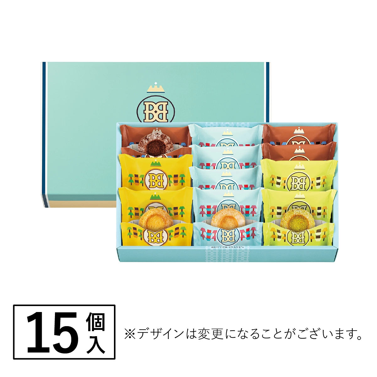 ‼️3/9晚上12點截單‼️日本直送 BUTTER STATE's  四色綜合濃厚奶油火山曲奇禮盒 15枚入 限定手信 中秋節滿月限定