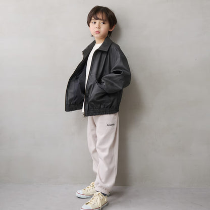日本童裝 b・R# 仿皮皮褸外套 110-140cm 男童款 冬季(適合初秋、香港平均溫度、寒冷天氣）OUTERWEAR 【日本預售：2026年9月中旬】