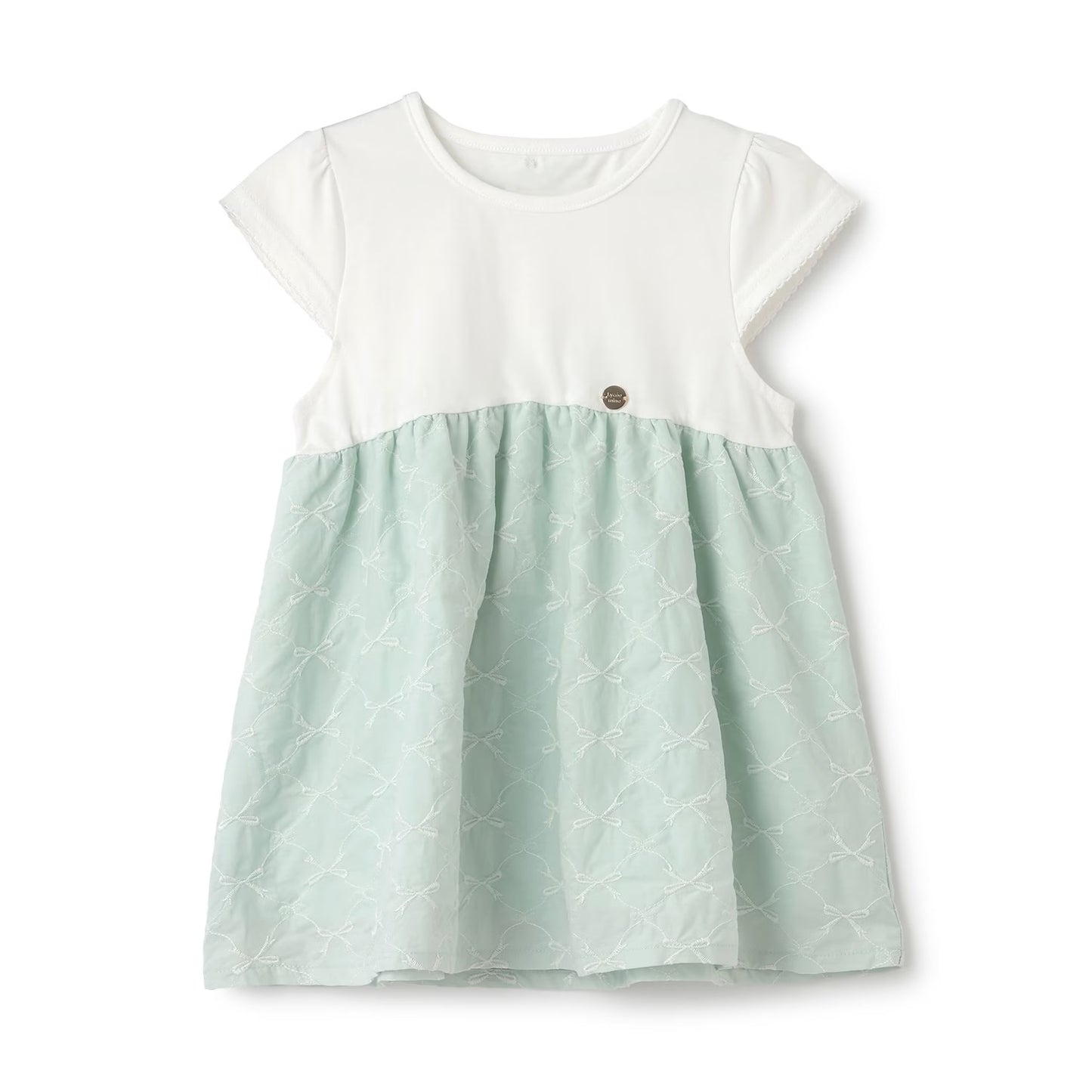 日本童裝 Ly# mine 緞帶刺繡上衣 90-140cm 女童款 夏季 TOPS