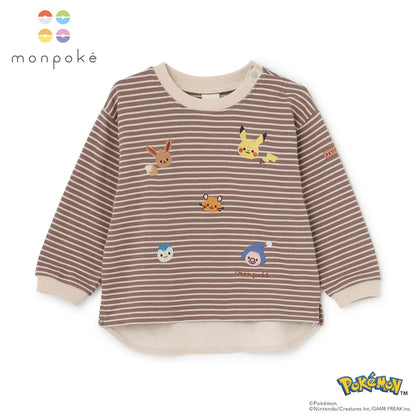 日本童裝 pe#main x【monpoke】假兩件衛衣 80-120cm 男童款/女童款 夏季 TOPS