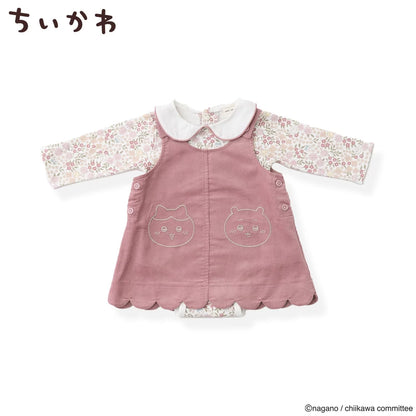 日本童裝 pe#main x【Chiikawa】連衣及連身裙套裝 70-80cm 女童款 初生嬰兒 夏季 Jumpsuit DRESSES