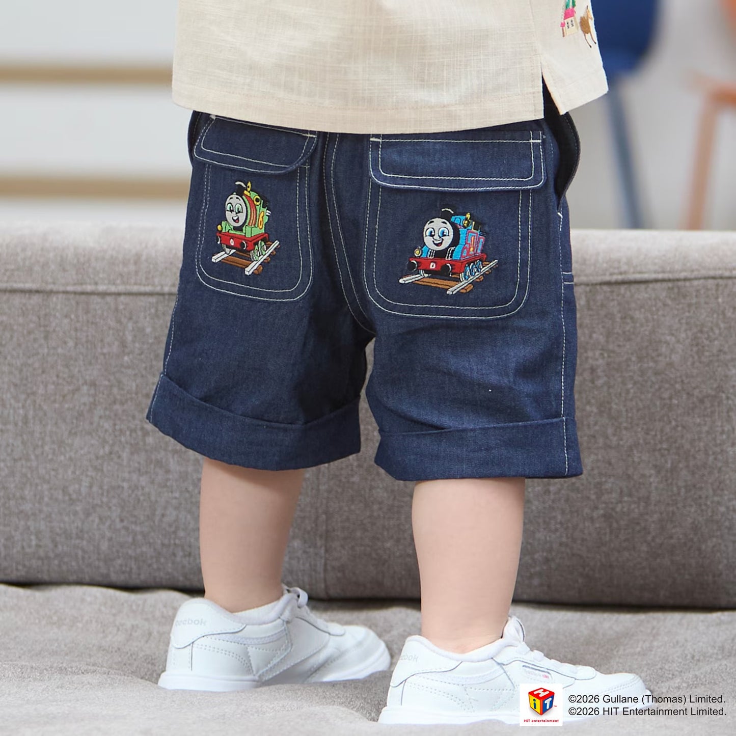 日本童裝 pe#main x Thomas 休閒短褲 80-130cm 男童款 夏季 PANTS