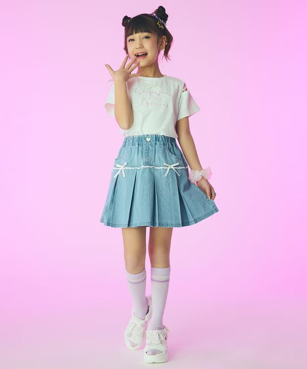 日本童裝 aF#a325 百摺短裙 110-160cm 女童款 夏季 SKIRTS