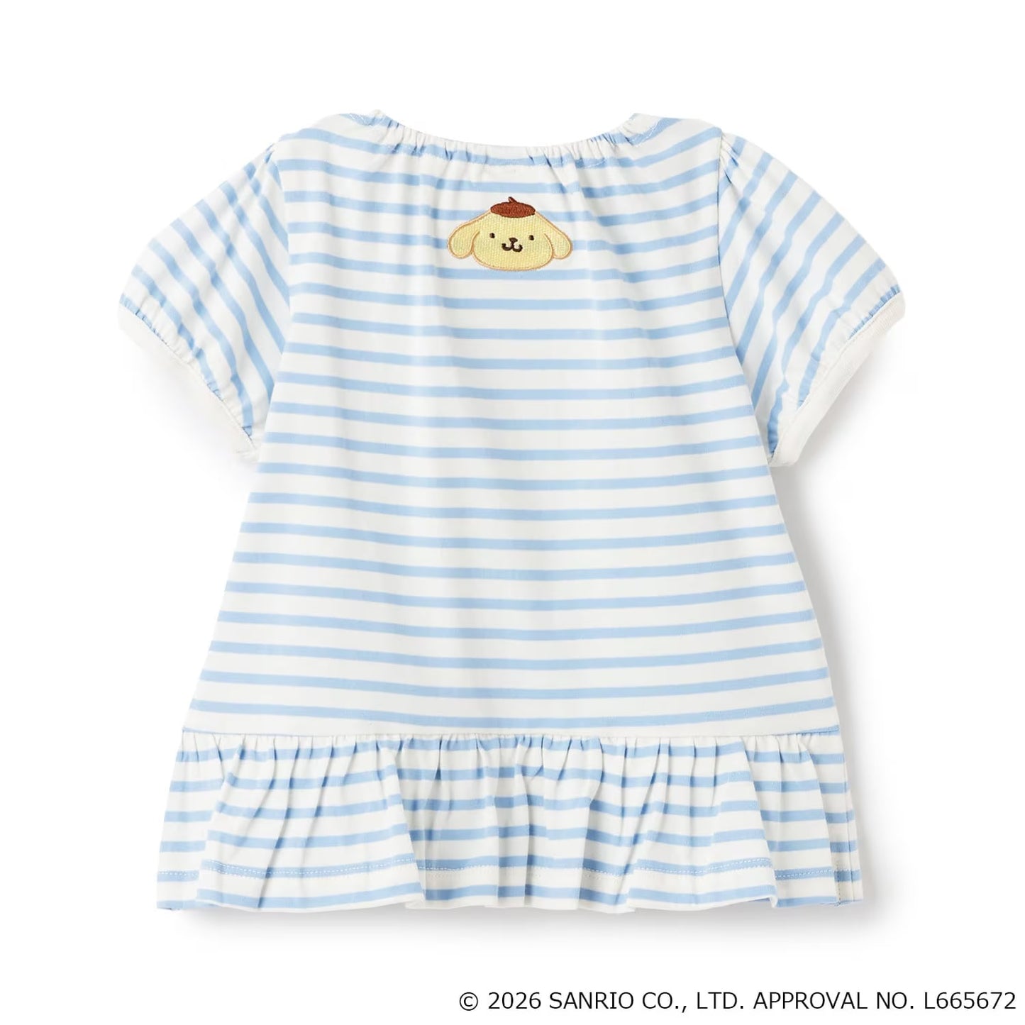 日本童裝 pe#main x 【Sanrio】刺繡圖案上衣 80-130cm 女童款 夏季 TOPS