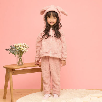 日本童裝 Ly# mine 毛毛睡衣套裝 100-150cm 女童款 冬季 TOPS PANTS 睡衣系列