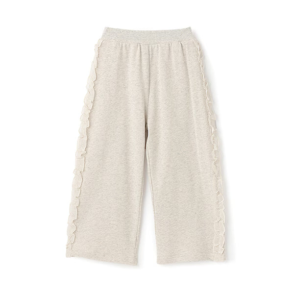 日本童裝 Ly# mine 側荷葉邊寬長褲 100-140cm 女童款 秋季 PANTS