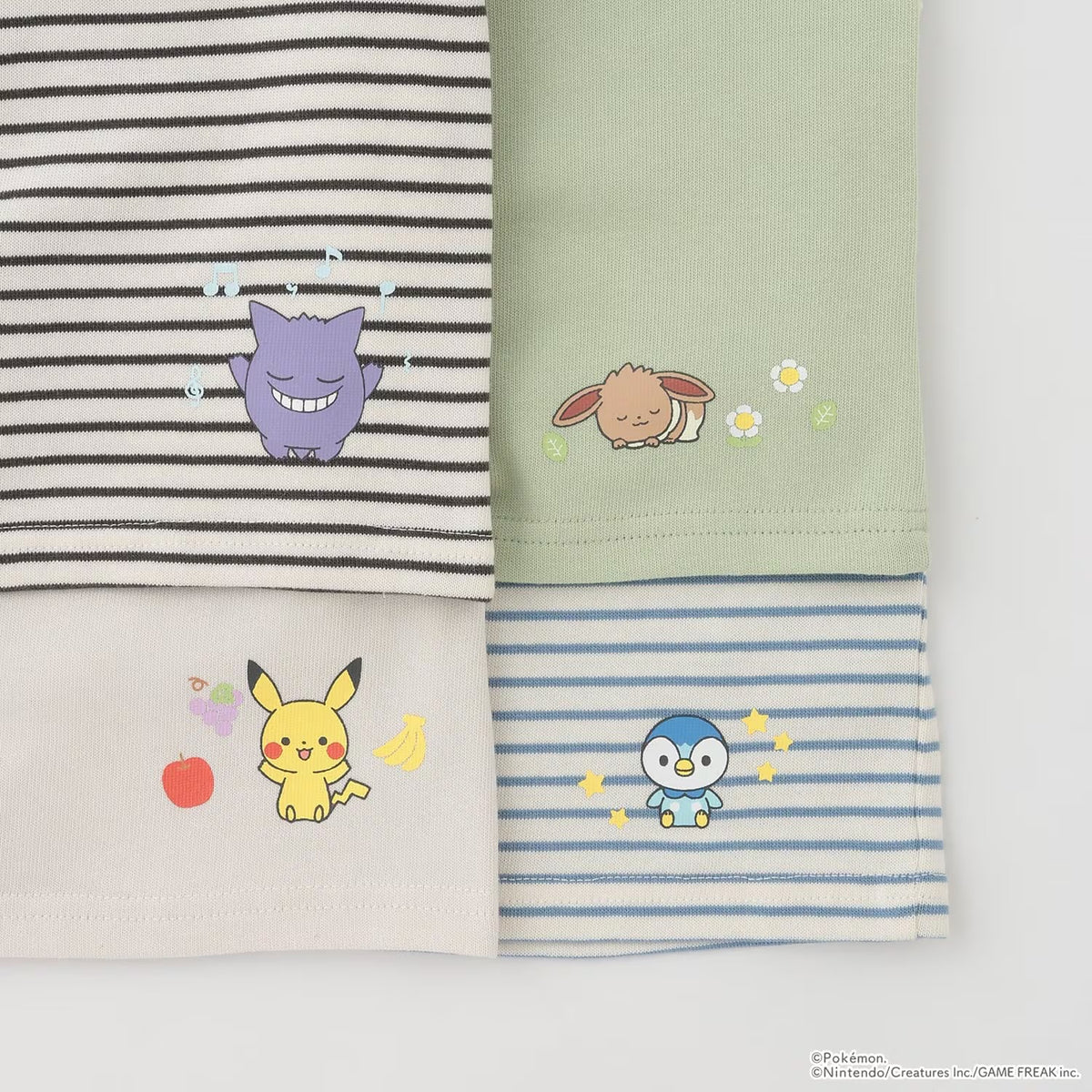 日本童裝 pe#main x【monpoke】刺繡衛衣 70-80cm 男童款/女童款 初生嬰兒 秋季 TOPS