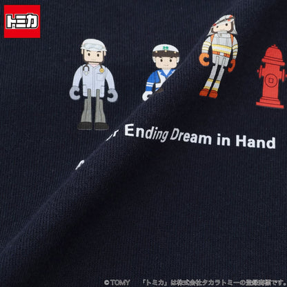 日本童裝 pe#main x TOMICA 格紋下擺衛衣 80-130cm 男童款 秋季 TOPS