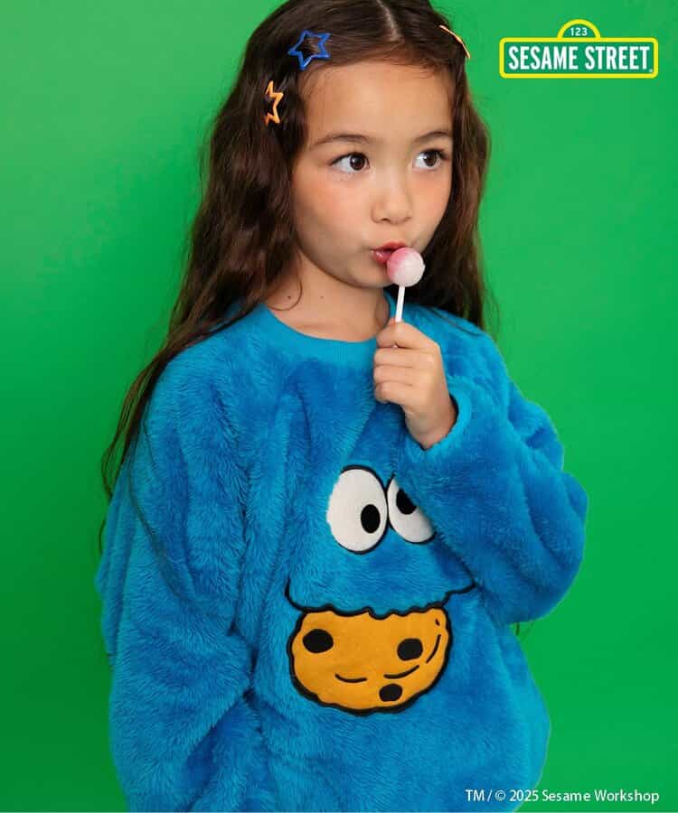 日本童裝 BREEZE x Sesame Street 毛毛上衣 80-140cm 男童款/女童款 冬季 TOPS