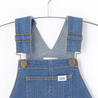 日本童裝 pe#main x【Lee】吊帶連身工人牛仔褲 80-130cm 男童款/女童款 夏季 Jumpsuit