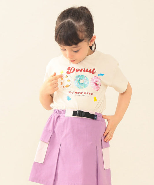 日本童裝 BEAMS mini 工裝百摺短裙 90-140cm 女童款 夏季 SKIRTS