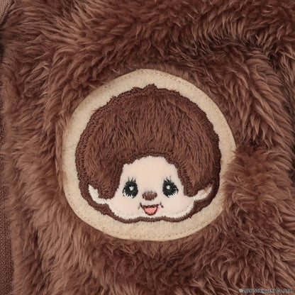 日本童裝 pe#main x Monchhichi 毛毛連衣及口水巾 70-80cm 男童款/女童款 初生嬰兒 秋季 Jumpsuit