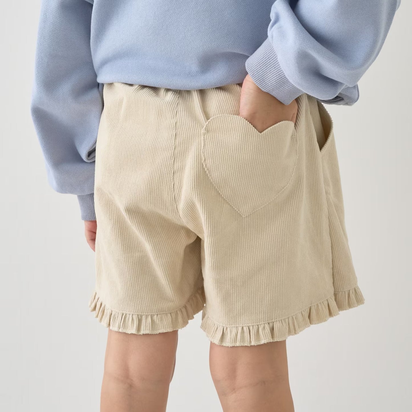 日本童裝 Ly# mine 荷葉邊燈芯絨裙褲 100-140cm 女童款 秋季 PANTS