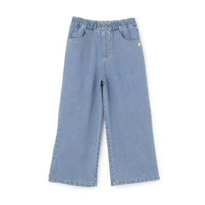 日本童裝 Ly# mine 後繫帶蝴蝶結牛仔褲 100-140cm 女童款 秋季 PANTS