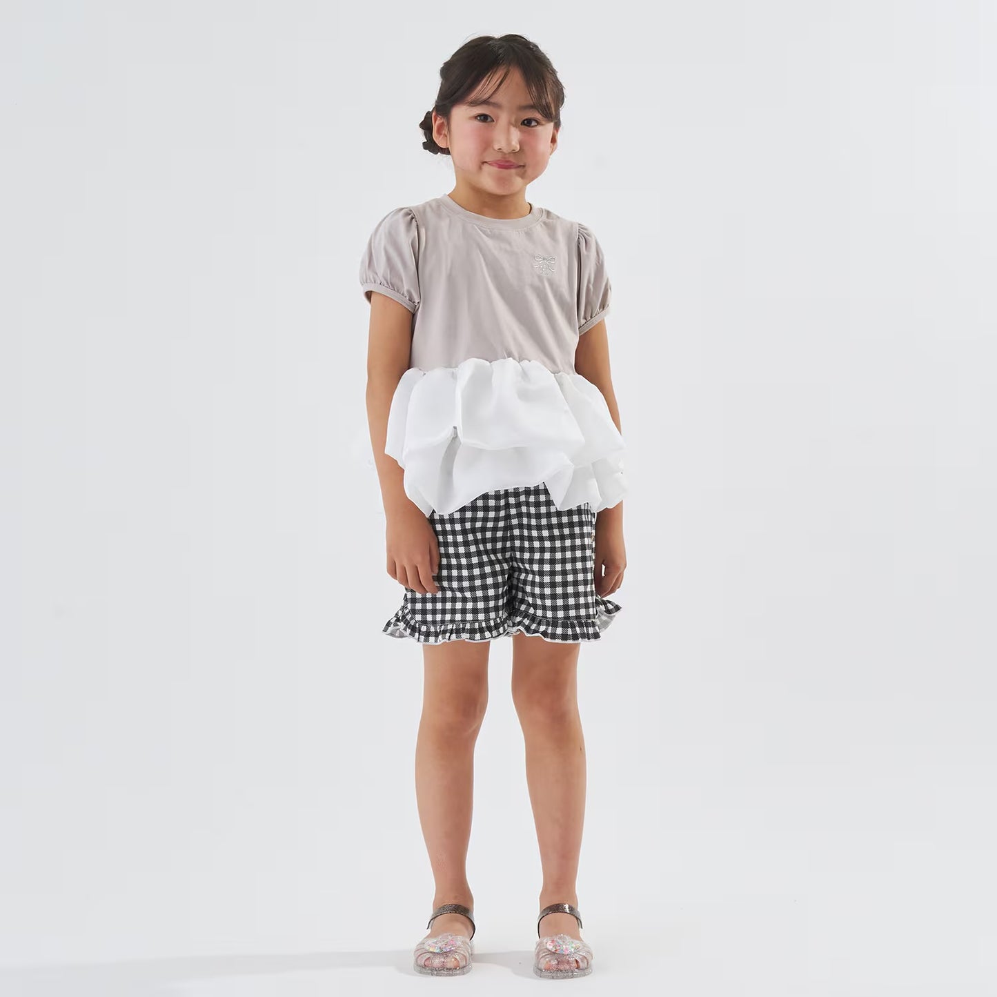 Japanese children's clothing Ly# mine tank top and shorts set 100-150cm girls summer TOPS PANTS 