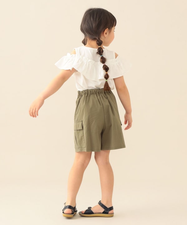 日本童裝 BE#AMS mini 工裝裙褲 90-140cm 女童款 夏季 PANTS