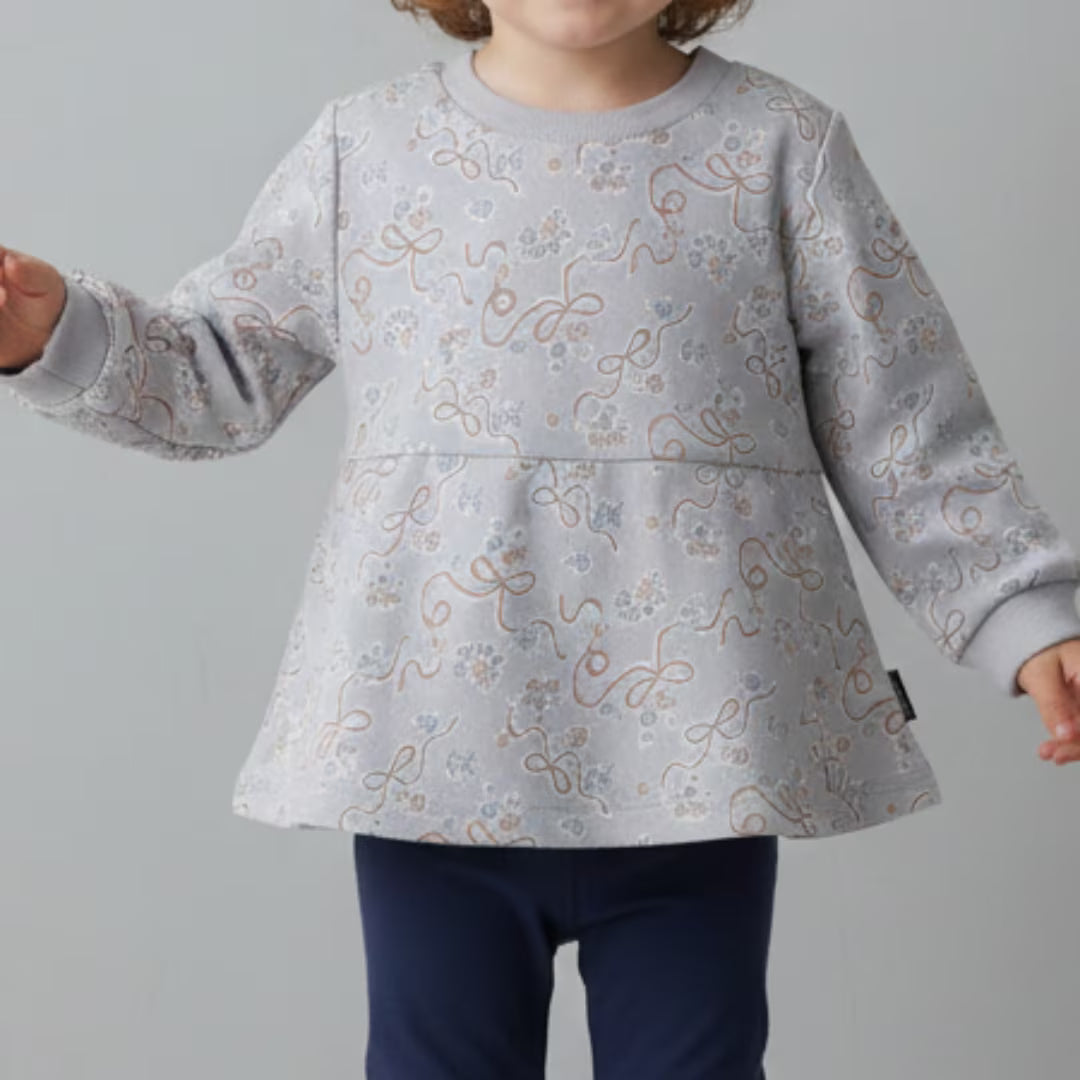 日本童裝 pe#main 印花衛衣 80-130cm 女童款 冬季 TOPS 聖誕紅/新年紅