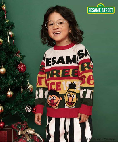 日本童裝 BREEZE x Sesame Street 冷衫 80-140cm 男童款/女童款 冬季 TOPS