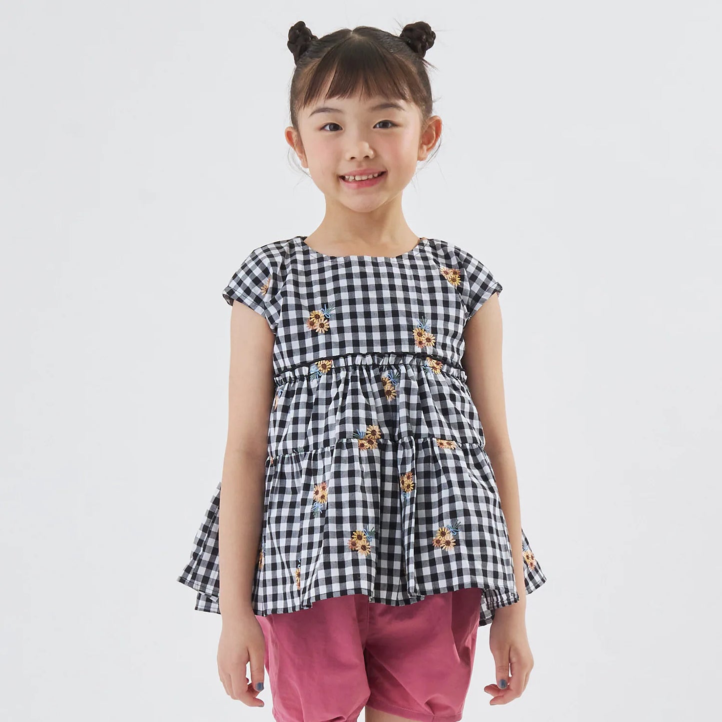 Japanese children's clothing Ly# mine tank top and shorts set 100-150cm girls summer TOPS PANTS 