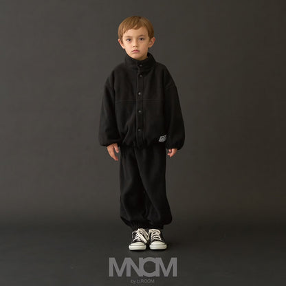 日本童裝 b・R# 抓毛運動兩件套裝 110-150cm 男童款 冬季 OUTERWEAR PANTS