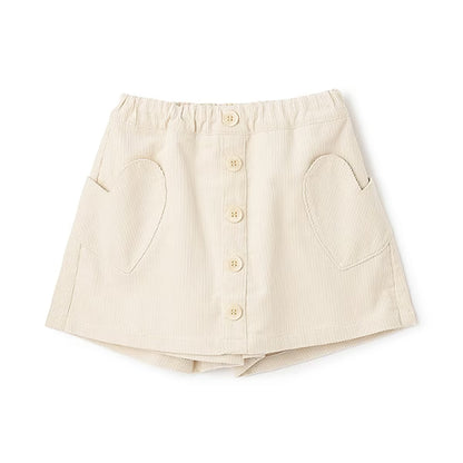 日本童裝 Ly# mine 心型口袋燈芯絨裙褲 100-150cm 女童款 秋季 PANTS