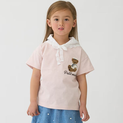 日本童裝 pe#main 熊仔刺繡上衣 80-130cm 男童款/女童款 夏季 TOPS