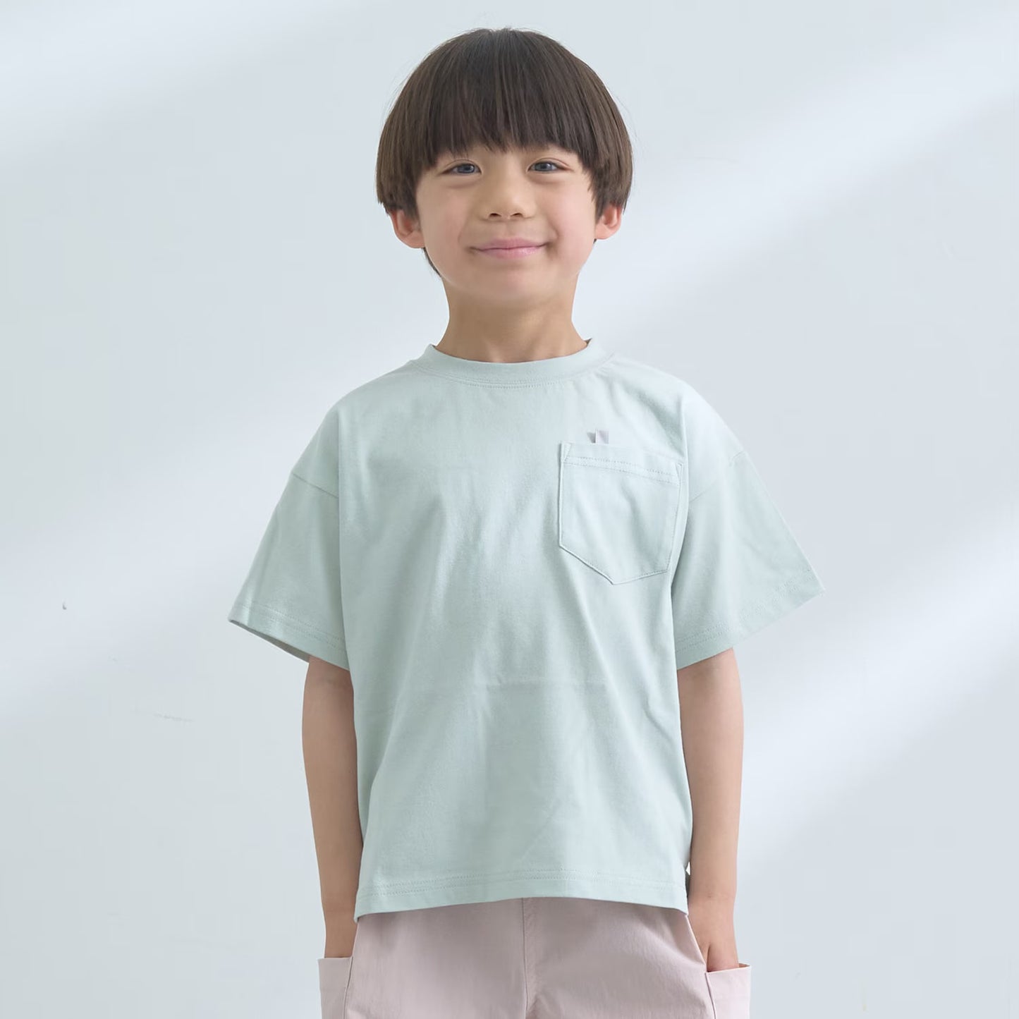 日本童裝 b・R# 防污系列 速乾系列 防UV 寬鬆基礎款口袋上衣 100-150cm 男童款 夏季 TOPS