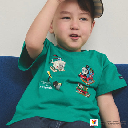 日本童裝 pe#main x Thomas 刺繡圖案上衣 80-130cm 男童款/女童款 夏季 TOPS