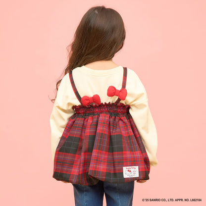 日本童裝 Ly# mine x Sanrio 4Way 前後兩著 可變上衣 可變短裙 100-140cm 女童款 冬季 TOPS SKIRTS