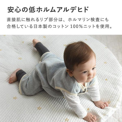 日本直送 日本製 絨毛背心睡袋 50-130cm 男童款/女童款 初生嬰兒 秋冬季 睡袋系列