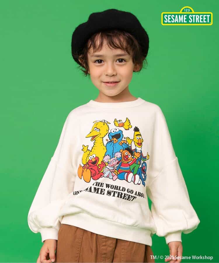 日本童裝 BREEZE x Sesame Street 衛衣 80-140cm 男童款/女童款 冬季 TOPS