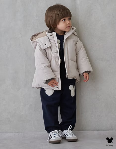 日本童裝 pe#main x Disney 毛毛圖案長褲 80-130cm 男童款 冬季 PANTS