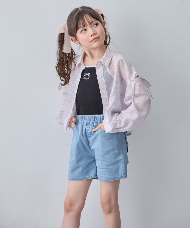 日本童裝 aF#a325 吊帶上衣 110-160cm 女童款 夏季 TOPS