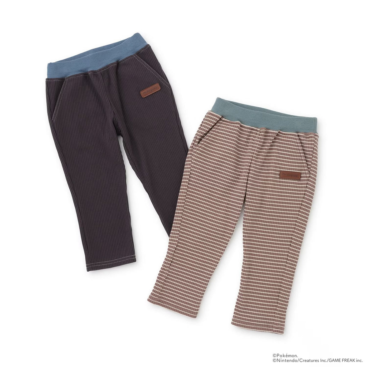 日本童裝 pe#main x【monpoke】休閒羅紋長褲 80-120cm 男童款/女童款 秋季 PANTS