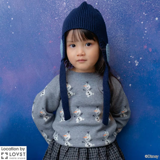 日本童裝 pe#main x Disney Princess 針織毛衣 80-130cm 女童款 秋季 TOPS