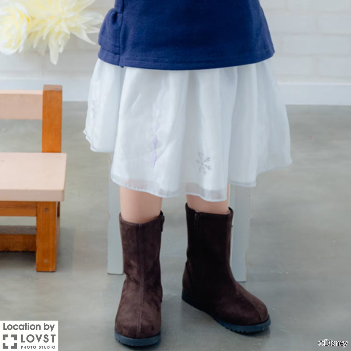 日本童裝 pe#main x Disney Princess 公主網紗短裙 80-130cm 女童款 秋季 SKIRTS