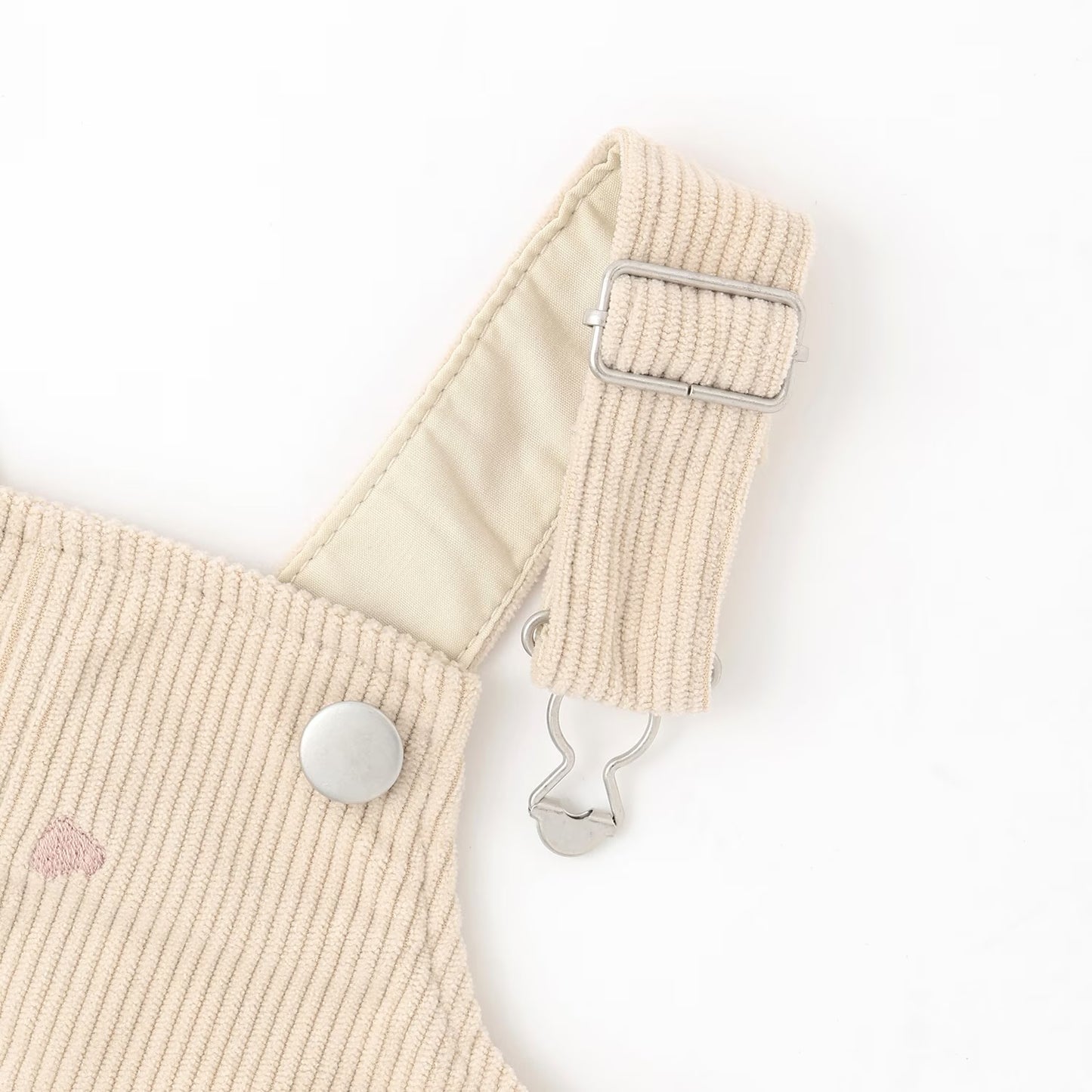 日本童裝 pe#main 心型刺繡燈芯絨背帶裙 80-130cm 女童款 冬季 DRESSES