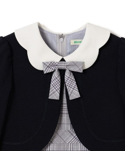 日本童裝 BEAMS mini 禮服兩件套裝 110-130cm 女童款 冬季 OUTERWEAR DRESSES 面試/宴會/表演