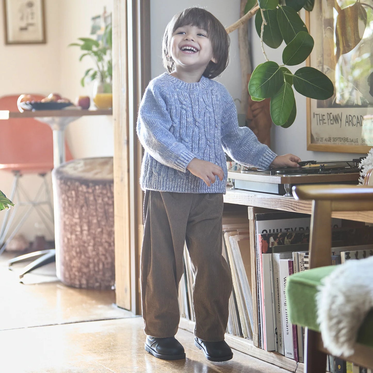 日本童裝 pe#main 燈花絨長褲 80-130cm 男童款 冬季 PANTS