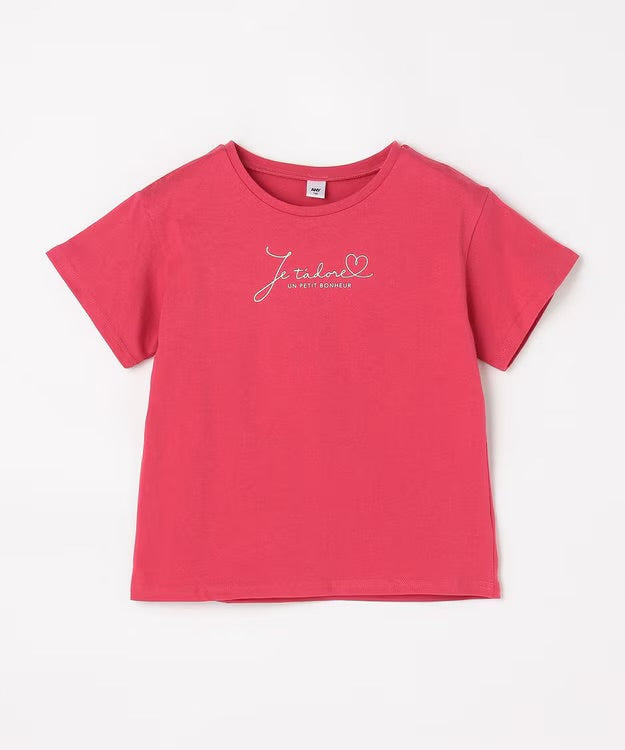 日本童裝 aF#a325 印花短袖上衣 90-160cm 女童款 夏季 TOPS