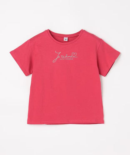 日本童裝 aF#a325 印花短袖上衣 90-160cm 女童款 夏季 TOPS