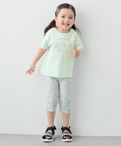 日本童裝 aF#a325 印花短袖上衣 90-160cm 女童款 夏季 TOPS