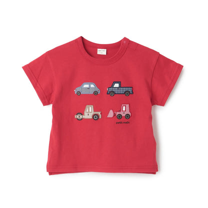 日本童裝 pe#main 遊艇/汽車貼花短袖上衣 80-130cm 男童款 夏季 TOPS