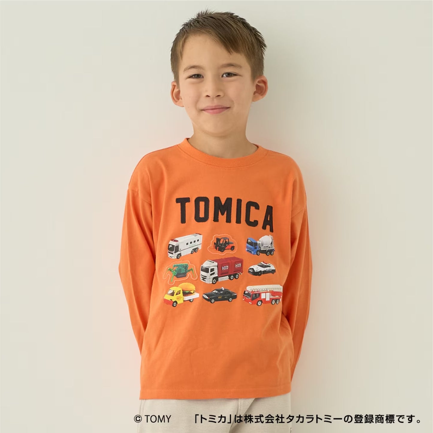 日本童裝 b・R# x Tomica 印花上衣 90-130cm 男童款 秋季 TOPS