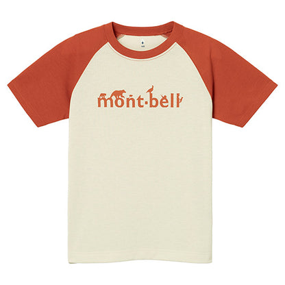Japanese children's clothing mont-bell UV-proof/water-absorbing quick-drying/durable/odor-suppressing animal letter top 130-160cm boys'/girls' summer TOPS 