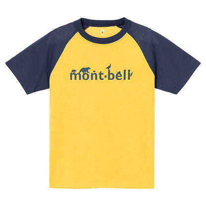 Japanese children's clothing mont-bell UV-proof/water-absorbing quick-drying/durable/odor-suppressing animal letter top 130-160cm boys'/girls' summer TOPS 